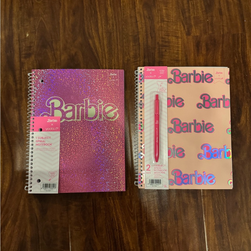 Yoobi Pink Barbie Journals set of 2